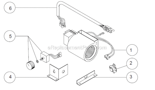 Page B Diagram and Parts List for 2020N  US Stove Company Fireplace & Insert
